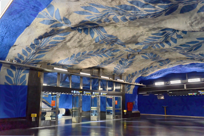 29 - The T-Centralen station, the largest and busiest hub in the Stockholm Metro system
